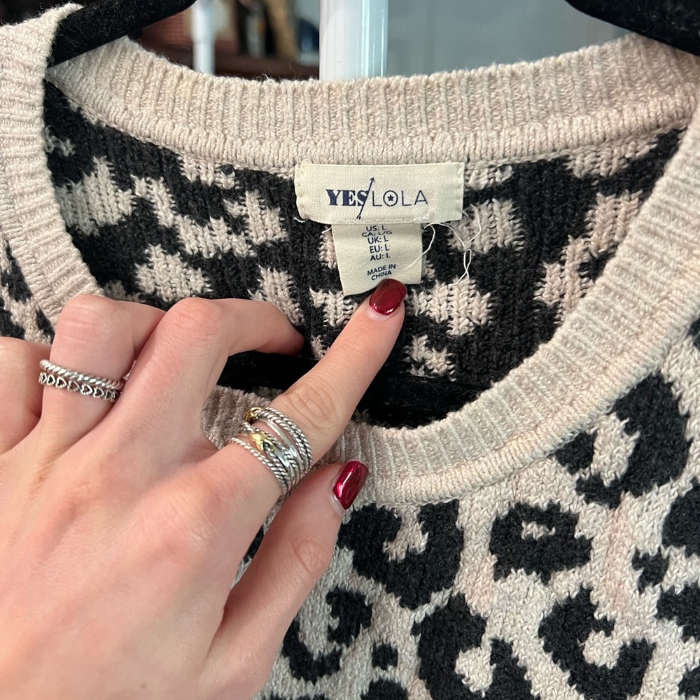 Leopard Print Sweater - Picture 4 of 5
